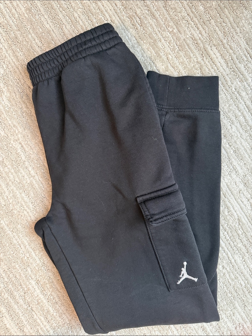 Nike Jordan Kids Black Cargo Jogger Pants